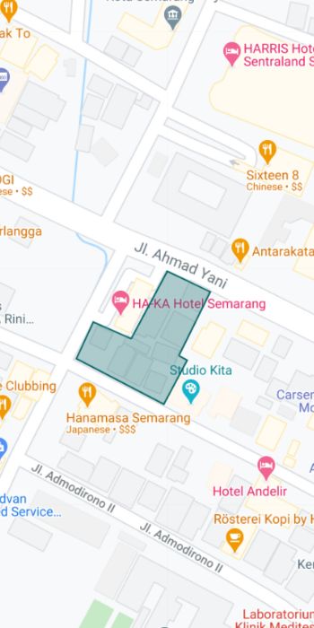 Tanah Jl. Ahmad Yani 175 Semarang Map