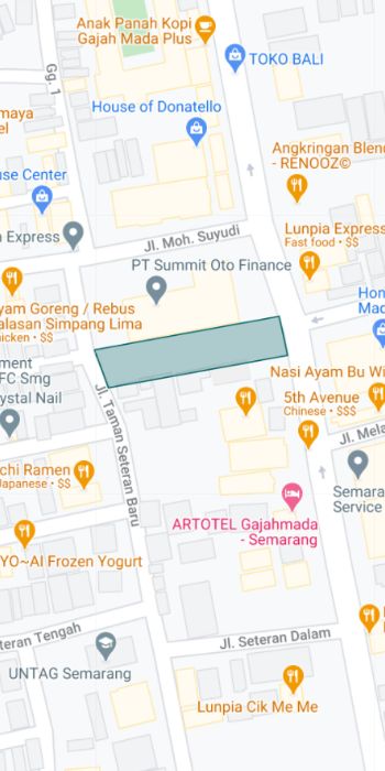 Tanah Jl. Gajahmada 99 Semarang Map