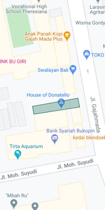Ruko Jl. Gajahmada 95D Semarang Map
